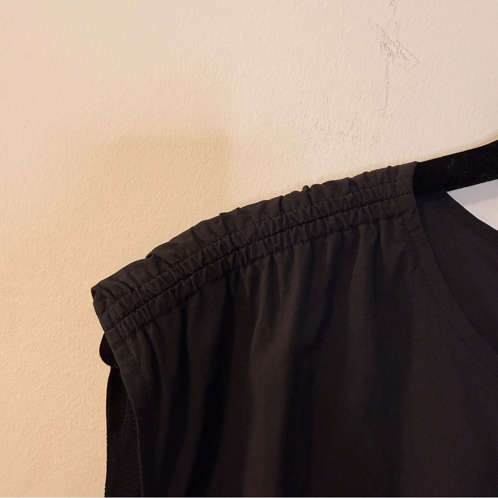 Uniqlo Women's Gathered Sleeveless Dress, Black Nylon, XS - Picture 10 of 10